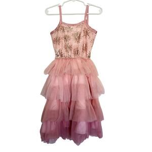 Siaomimi Sequin Tiered Tulle Dress